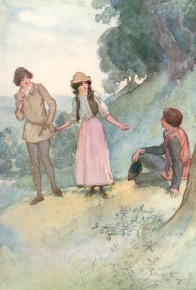 Ilustração para Shakespeares como você gosta de Hugh Thomson
