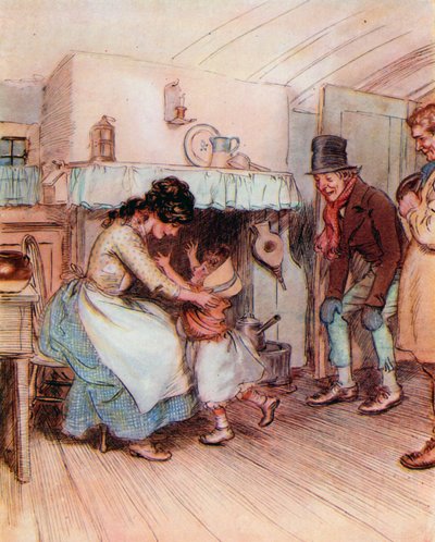 Ilustração para os Chimes por Charles Dickens de Hugh Thomson