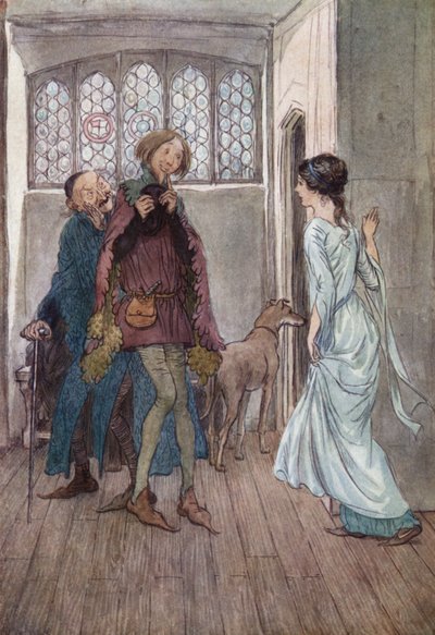 Ilustração para as alegres esposas de Windsor de Hugh Thomson