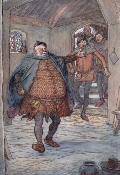 Ilustração para as alegres esposas de Windsor de Hugh Thomson