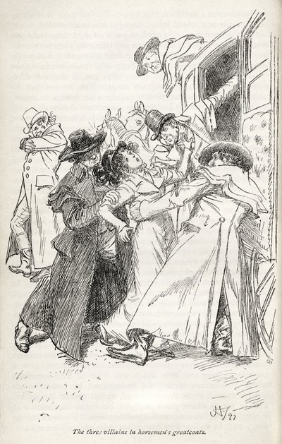 O romance de Jane Austen "Northanger Abbey" - de Hugh Thomson