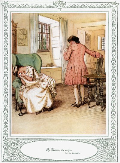 A peça She Stoops to Conque de Oliver Goldsmith de Hugh Thomson