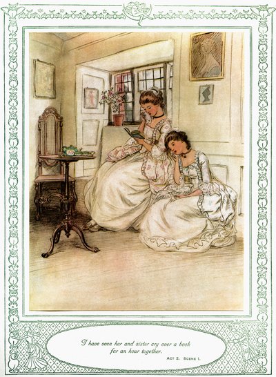 A peça de Oliver Goldsmith "She Stoops to Conque". de Hugh Thomson