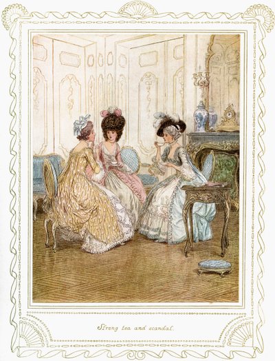 Richard Brinsley Sheridan, "A Escola do Escândalo". de Hugh Thomson