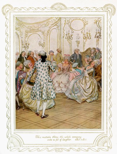 Richard Brinsley Sheridan, "A Escola do Escândalo". de Hugh Thomson
