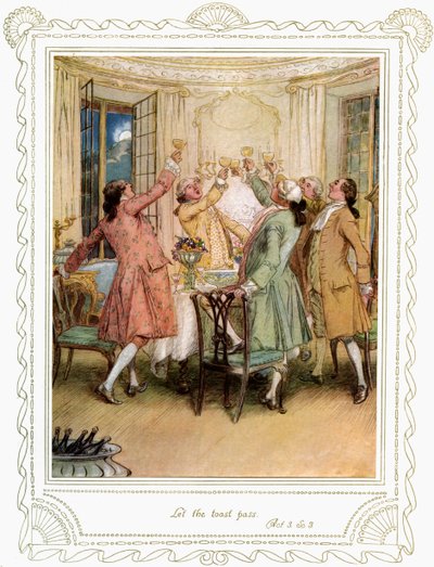 A peça de Richard Brinsley Sheridan de Hugh Thomson