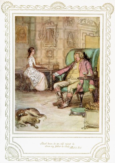 A peça de Richard Brinsley Sheridan de Hugh Thomson