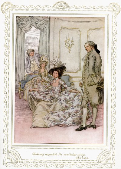 A peça de Richard Brinsley Sheridan de Hugh Thomson