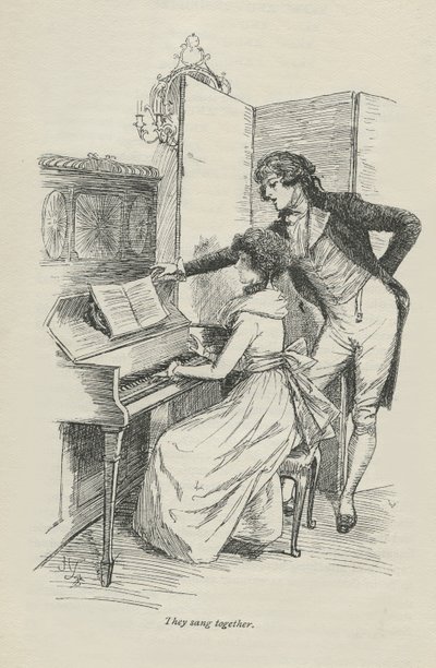 Eles cantaram juntos, 1896 de Hugh Thomson