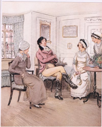 Valentine: "Lamento que eles tenham saído, Patty, mas vou esperar pelo seu regresso". (litho) de Hugh Thomson