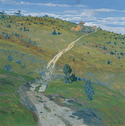 Trilha de montanha no Beskids de Hugo Baar