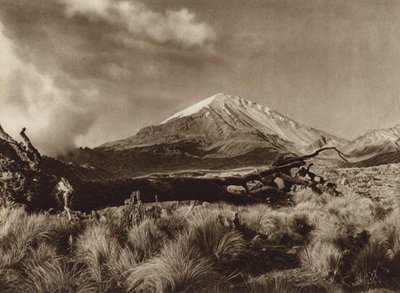México: Pico de Orizaba, Estado de Puebla (fotografia a preto e branco) de Hugo Brehme