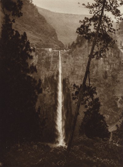 México: Cascata de Necaxa, Estado de Puebla (fotografia a preto e branco) de Hugo Brehme