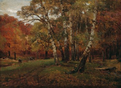 paisagem com bétulas de Hugo Darnaut