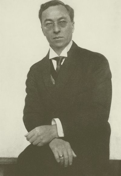 Retrato de Wassily Kandinsky (foto a p/b) de Hugo Erfurth