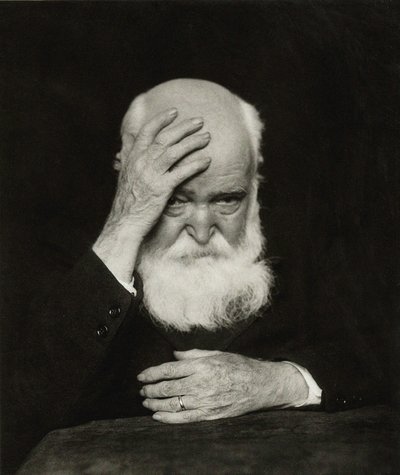 Retrato do artista Hans Thoma 1839-1924, 1920. de Hugo Erfurth