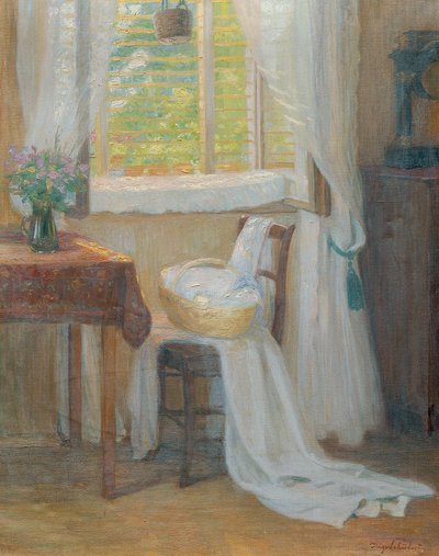 Interior com janela de Hugo Schubert
