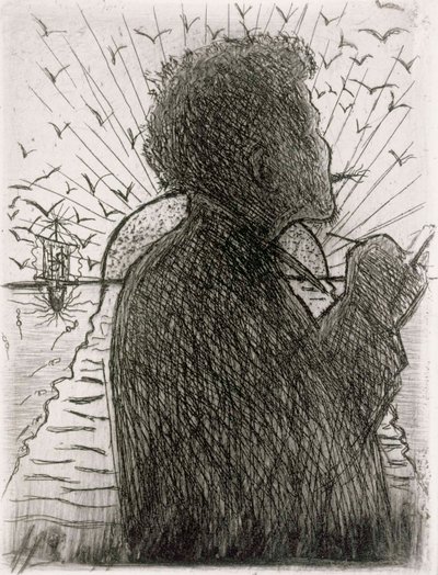 Auto-retrato I de Hugo Simberg