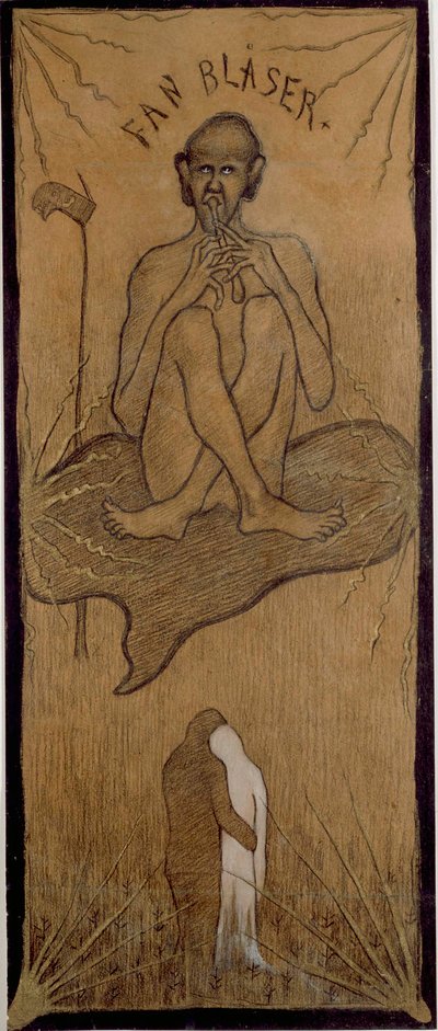 O Diabo a soprar de Hugo Simberg
