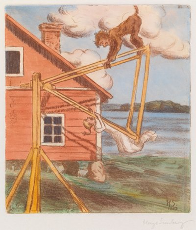 O diabo no baloiço de Hugo Simberg
