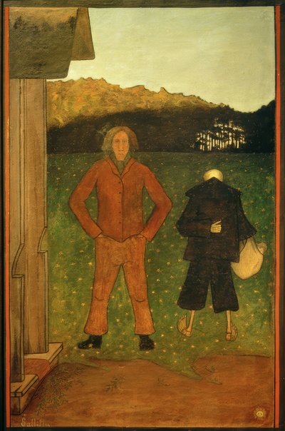 Morte e fazendeiro de Hugo Simberg