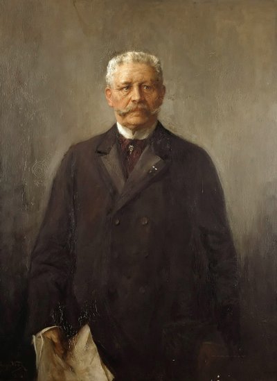 Retrato de Paul von Hindenburg 1847-1934, 1926. de Hugo Vogel