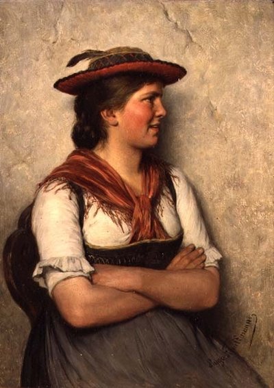 Uma camponesa de Hugo Wilhelm Kauffman