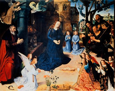 Adoração do Pastor, 1476-1479. de Hugo van der Goes