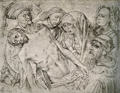 Desenho após a deposição da cruz, c1460-1480, 1908. de Hugo van der Goes
