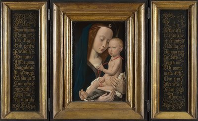 Madonna e criança. Por volta de 1485 de Hugo van der Goes