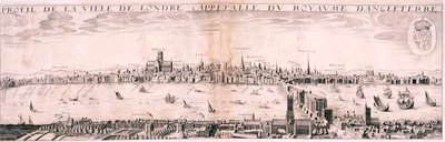 Vista de Londres do sul, 1643 de Hugue Picart
