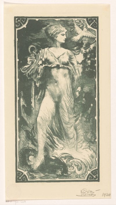Personificação da esperança de Huib Luns (signed by artist)