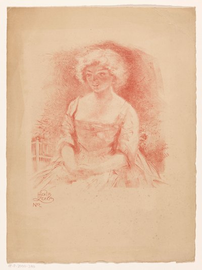 Garota sentada de Huib Luns