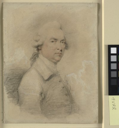 Retrato de cabeça e ombros de um homem virado para a direita de Humphry
