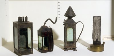 Lâmpadas de segurança dos mineiros de protótipos, 1815 de Humphry Davy