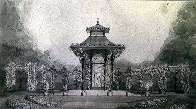 Design para um Aviário e Pérgola no Estilo Chinês de Humphry Repton