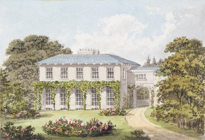 Projeto para a frente sul de uma casa em Clapham Common para William Holme de Humphry Repton
