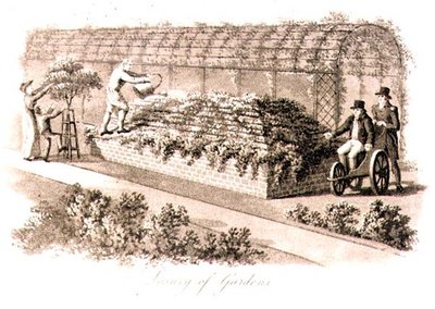 Luxo dos Jardins, de "Fragmentos sobre a Teoria e Prática da Jardinagem Paisagística", pub. 1816 (litho) de Humphry Repton