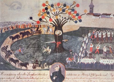 Execução de Ignac Martinovics e seus companheiros em 20 de maio de 1795 de Hungarian School