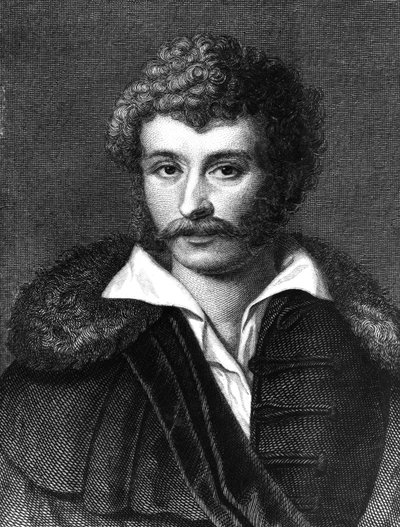 Karoly Kisfaludy, frontispício do seu Munkai, publicado em 1893 de Hungarian School