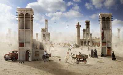 Cidade Mercantil do Deserto de Hussain Buhligaha