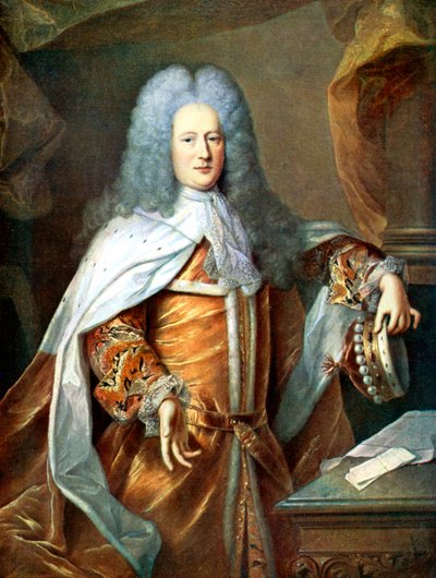 Henry St John, visconde de Bolingbroke, político e filósofo inglês, século XVIII c1905. de Hyacinthe Francois Rigaud