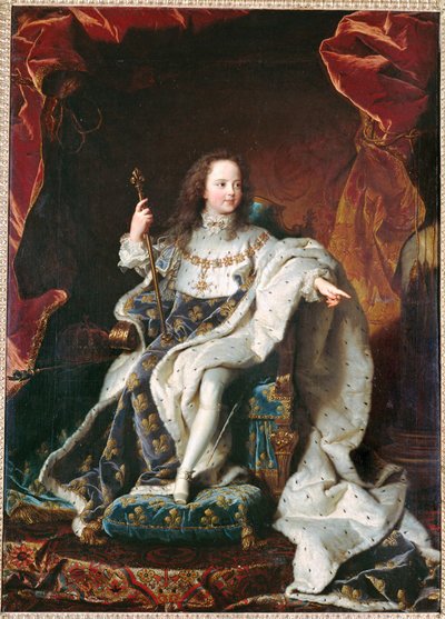 Luís XV em criança ... (pintura sobre tela) de Hyacinthe Francois Rigaud