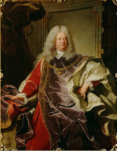 Philipp Ludwig Wenzel Conde Sinzendorf ... (pintura sobre tela) de Hyacinthe Francois Rigaud