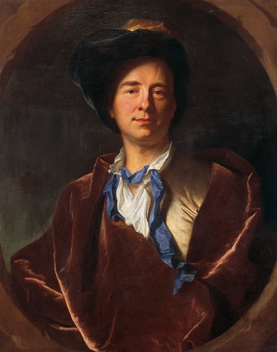 Retrato de Bernard Le Bovier de Fontenelle (Rouen de Hyacinthe Francois Rigaud