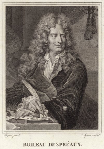 Retrato de Nicolas Boileau-Despreaux de Hyacinthe Francois Rigaud