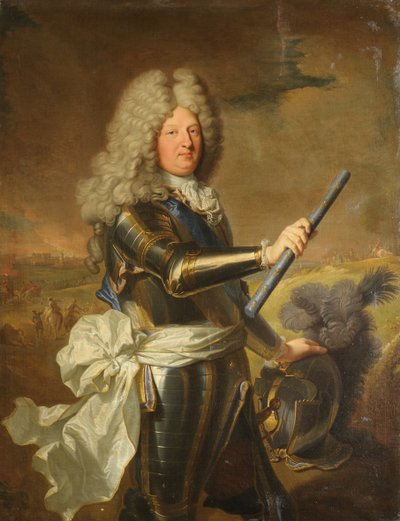 Louis de France, Dauphin 1661-1711, conhecido como o Grand Dauphin, 1688 de Hyacinthe François Honoré Rigaud