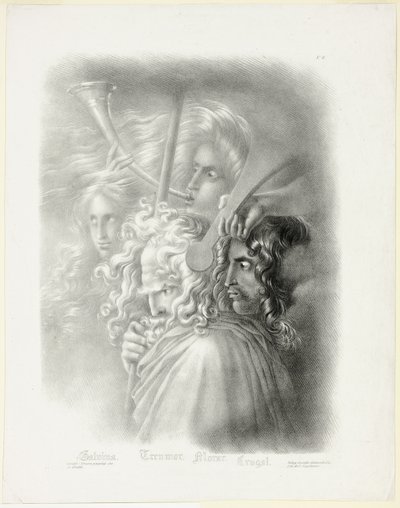 Galvina, de Coleção de cabeças de estudo de Hyacinthe Louis Aubry Lecomte