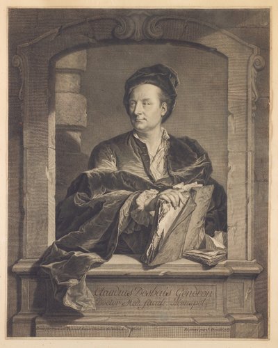 Doutor Claude Deshais Gendron, gravado por J. Daulle, c.1737 de Hyacinthe Francois Rigaud