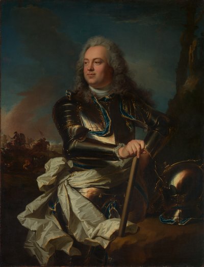 Retrato de um oficial general, ca. 1710. de Hyacinthe Rigaud